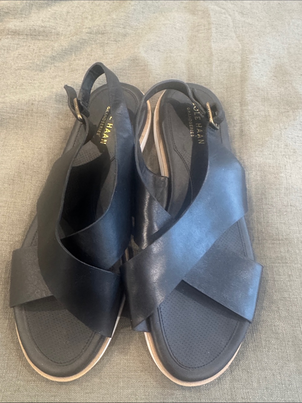 Cole Haan Grand Series Leather Sandal.